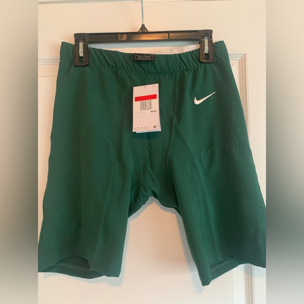 Nike Vapor Football Practice Short Men's Large Dark Green CW3972-341 New No Pads